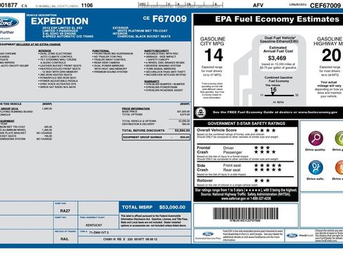 Used 2012 Ford Expedition EL Limited RWD image 24