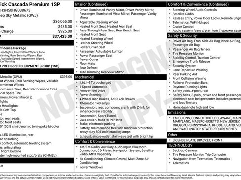 Used 2017 Buick Cascada Premium image 6
