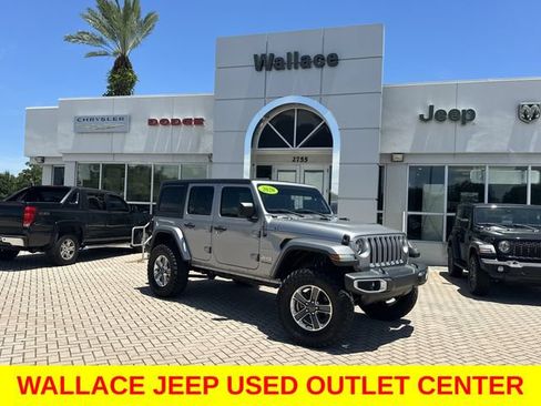 Used 2020 Jeep Wrangler Unlimited Sahara w/ LED Lighting Group AWD/4WD image 1