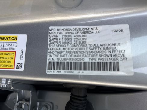 Certified 2025 Acura TLX w/Technology Package image 35