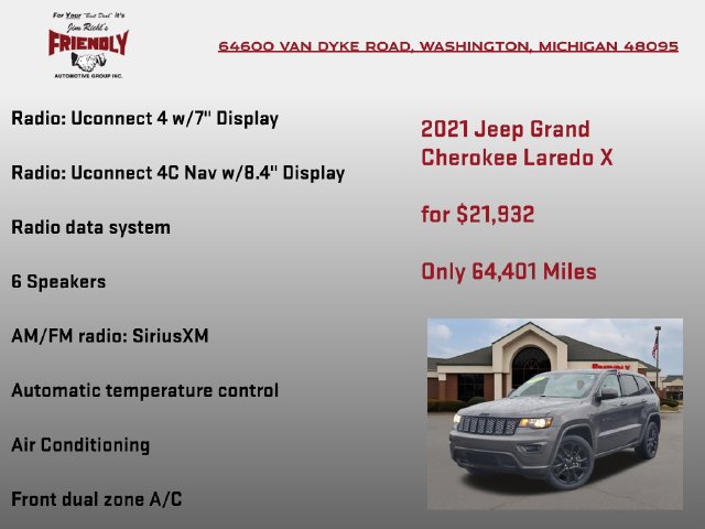 Used 2021 Jeep Grand Cherokee Laredo X AWD/4WD image 25
