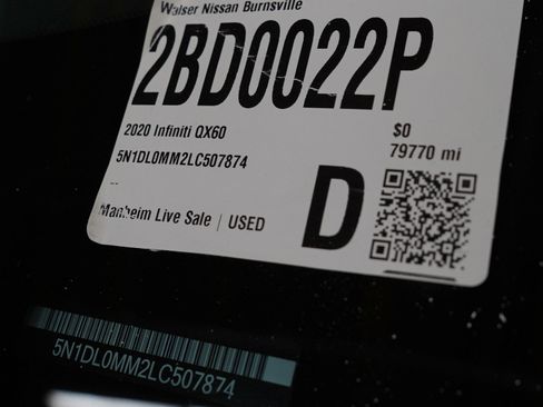 Used 2020 INFINITI QX60 Luxe w/ Sensory Package image 35