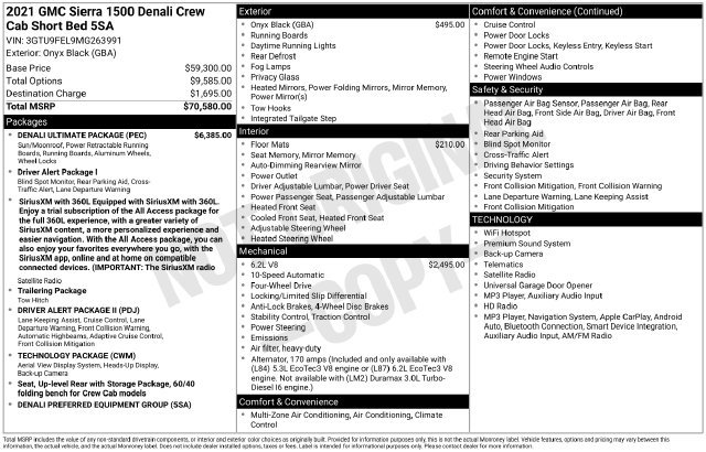 Used 2021 GMC Sierra 1500 Denali w/ Denali Ultimate Package AWD/4WD image 22