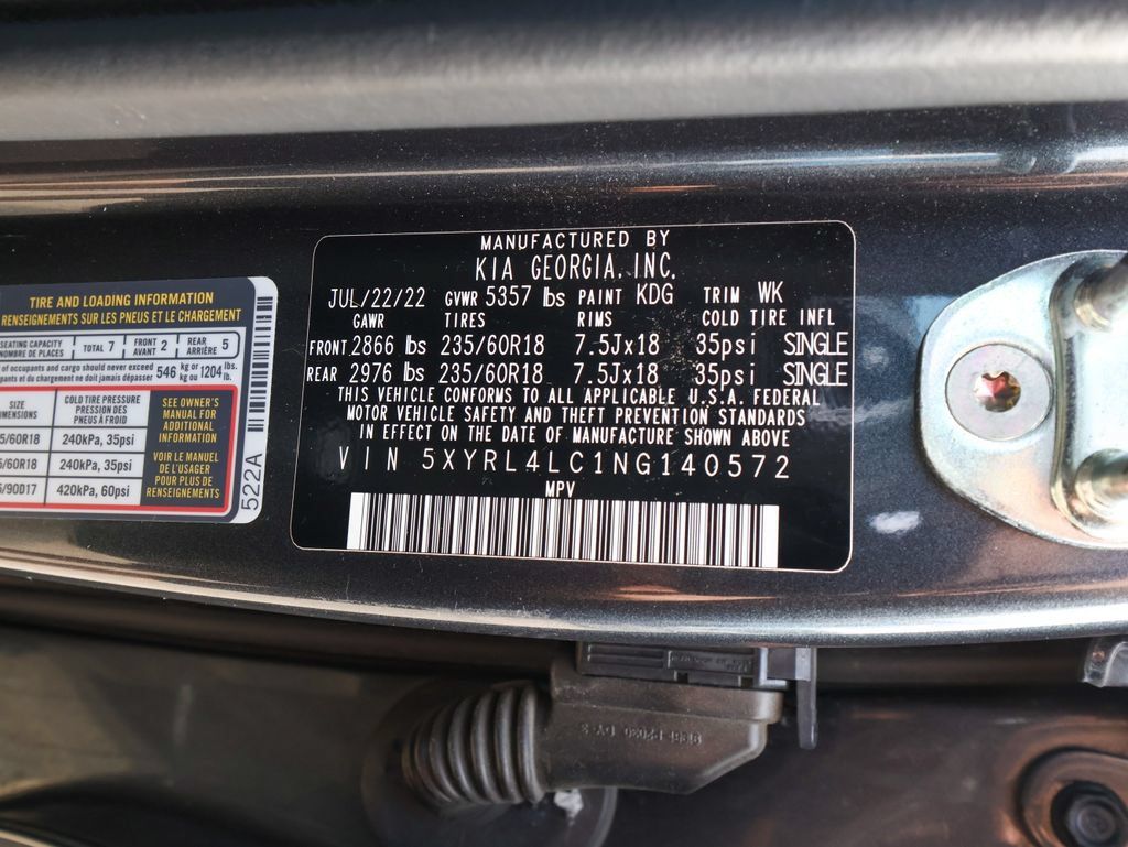 Used 2022 Kia Sorento S FWD image 32