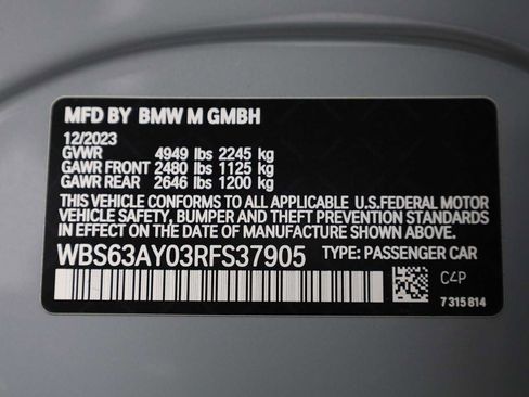Used 2024 BMW M3 CS w/ M Driver's Package AWD/4WD image 41