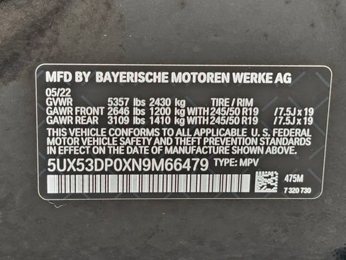 Used 2022 BMW X3 xDrive30i w/ Premium Package 2 AWD/4WD image 34