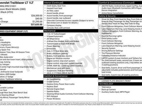 Used 2023 Chevrolet TrailBlazer LT AWD/4WD image 23