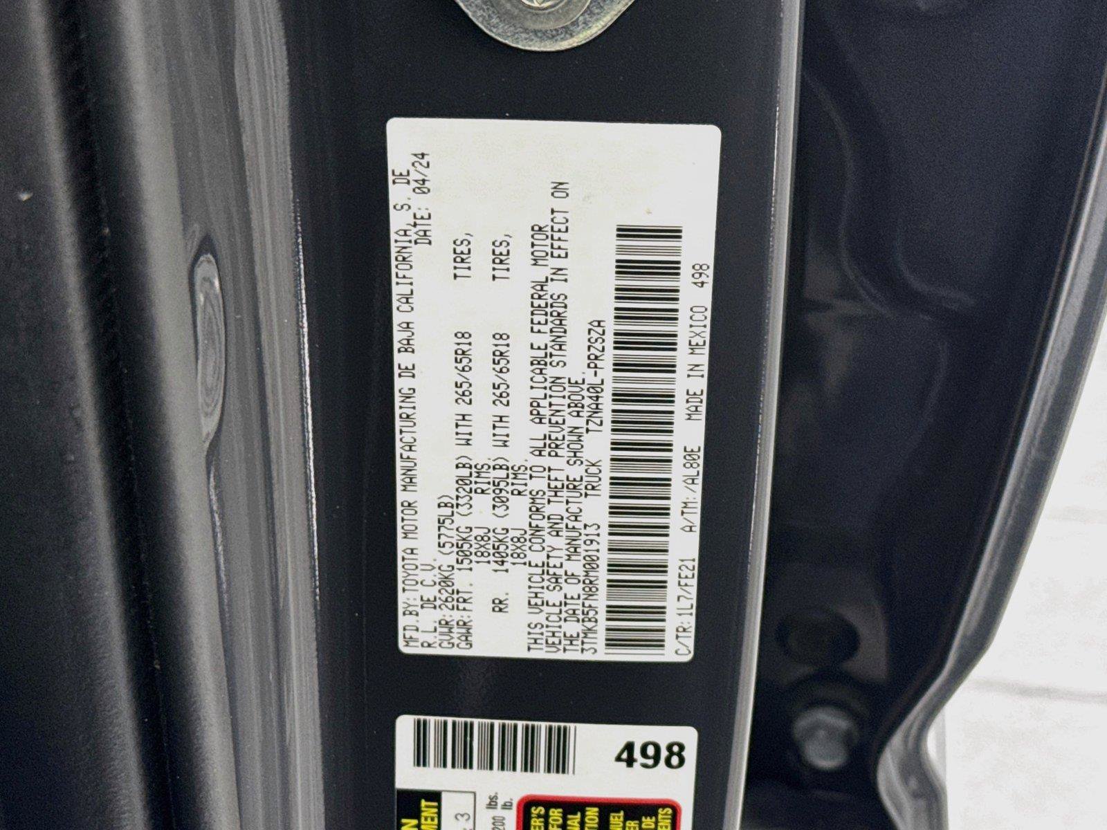 Used 2024 Toyota Tacoma TRD Sport w/ TRD Sport Upgrade Package RWD image 38