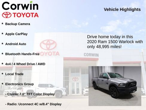 Used 2020 RAM 1500 Classic Warlock w/ Electronics Group AWD/4WD image 6