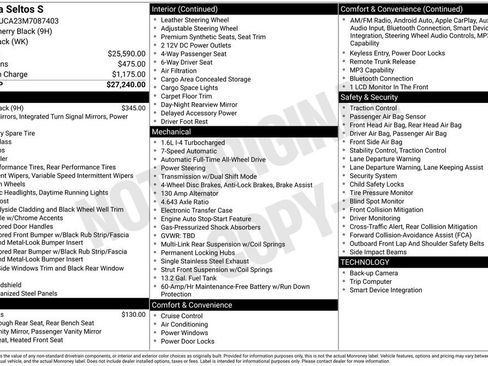 Used 2021 Kia Seltos S image 11
