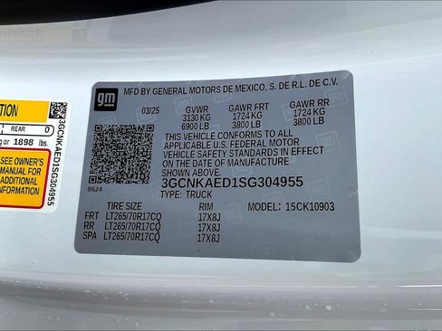 New 2025 Chevrolet Silverado 1500 W/T w/ WT Safety Package AWD/4WD image 7
