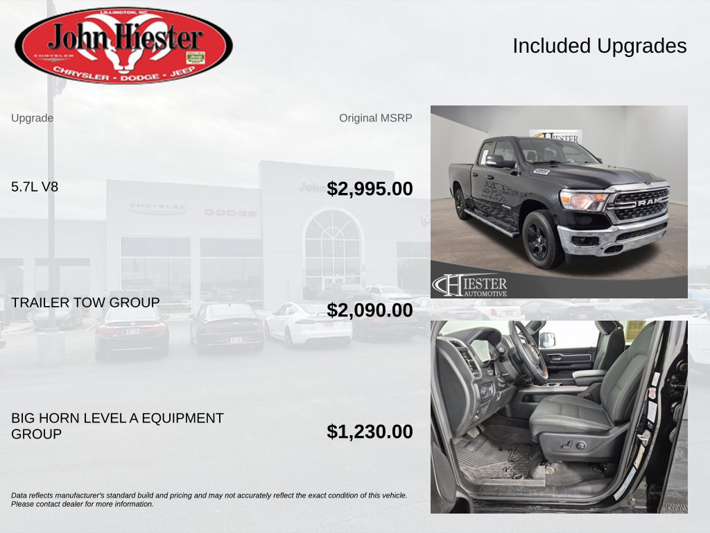 Used 2022 RAM 1500 Big Horn w/ Trailer Tow Group AWD/4WD image 3