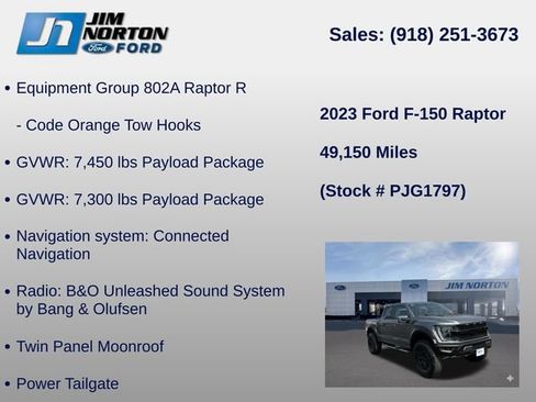 Used 2023 Ford F150 Raptor w/ Equipment Group 802A Raptor R AWD/4WD image 31
