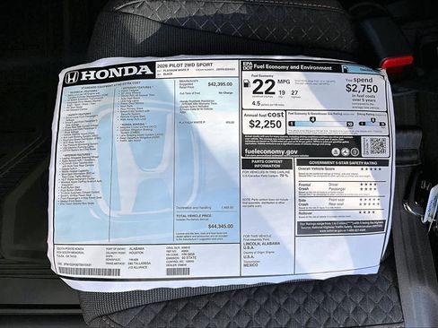 New 2026 Honda Pilot Sport image 21