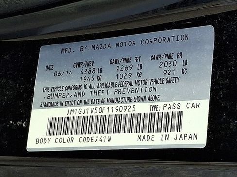 Used 2015 MAZDA MAZDA6 Touring FWD image 26