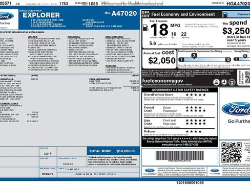 Used 2017 Ford Explorer Sport w/ Equipment Group 401A AWD/4WD image 4