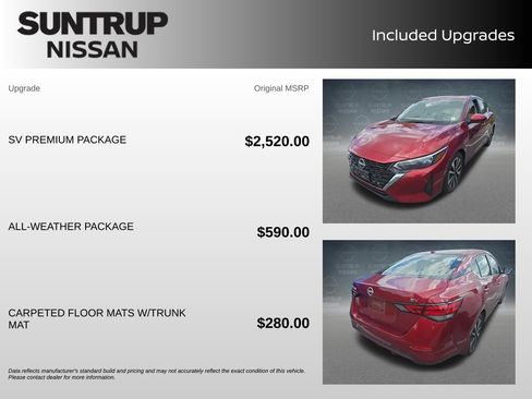 Certified 2024 Nissan Sentra SV w/ SV Premium Package FWD image 2