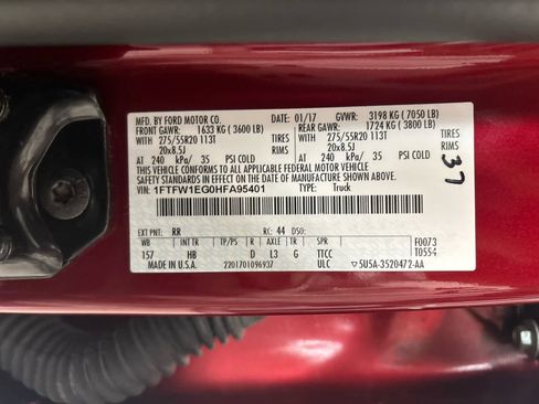 Used 2017 Ford F150 Lariat w/ Equipment Group 502A Luxury image 13