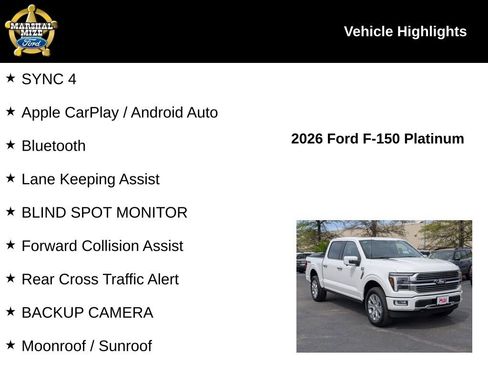 New 2026 Ford F150 Platinum AWD/4WD image 2