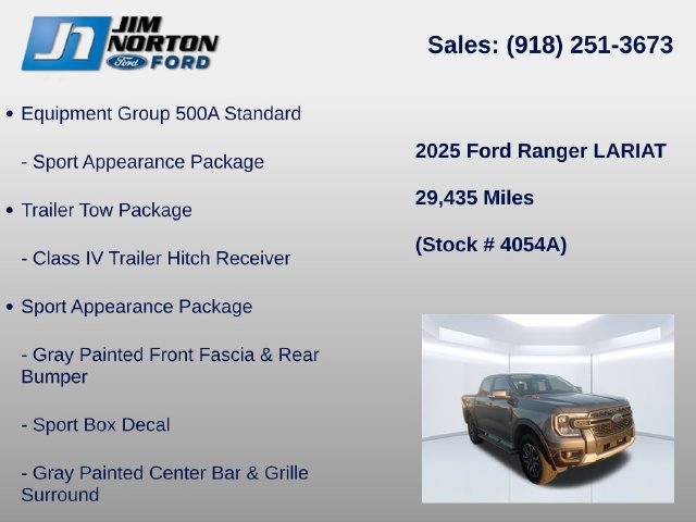 Used 2025 Ford Ranger Lariat w/ FX4 Off-Road Package AWD/4WD image 8