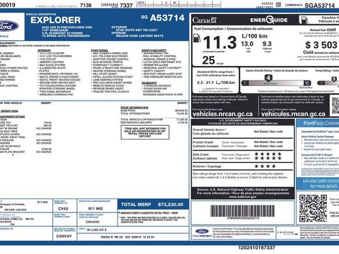 Used 2025 Ford Explorer Platinum w/ Ultimate Package AWD/4WD image 26