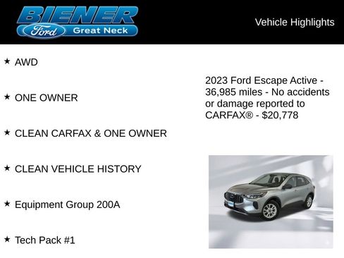 Certified 2023 Ford Escape Active w/ Tech Pack #1 AWD/4WD image 9