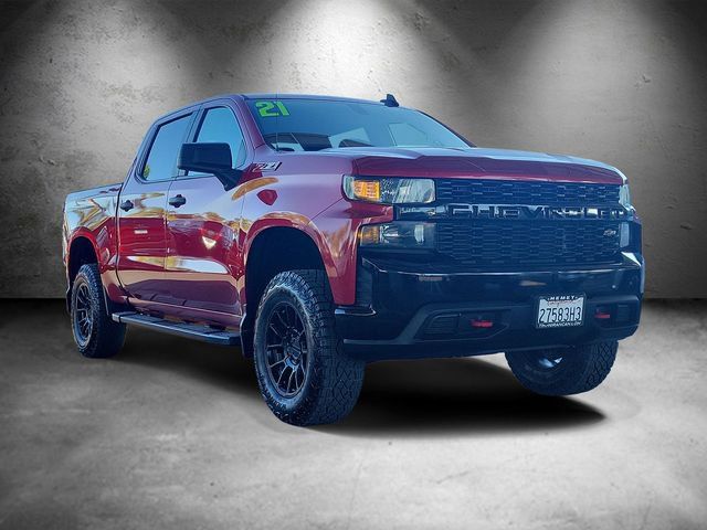 Used 2021 Chevrolet Silverado 1500 Custom Trail Boss w/ LPO, Dark Essentials Package AWD/4WD image 2