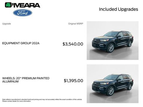 Used 2022 Ford Explorer XLT w/ Equipment Group 202A image 4