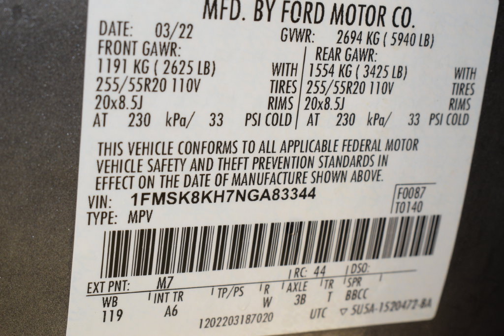 Used 2022 Ford Explorer ST-Line w/ Class IV Trailer Tow Package AWD/4WD image 42