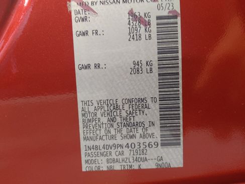 Used 2023 Nissan Altima 2.5 SV FWD image 33