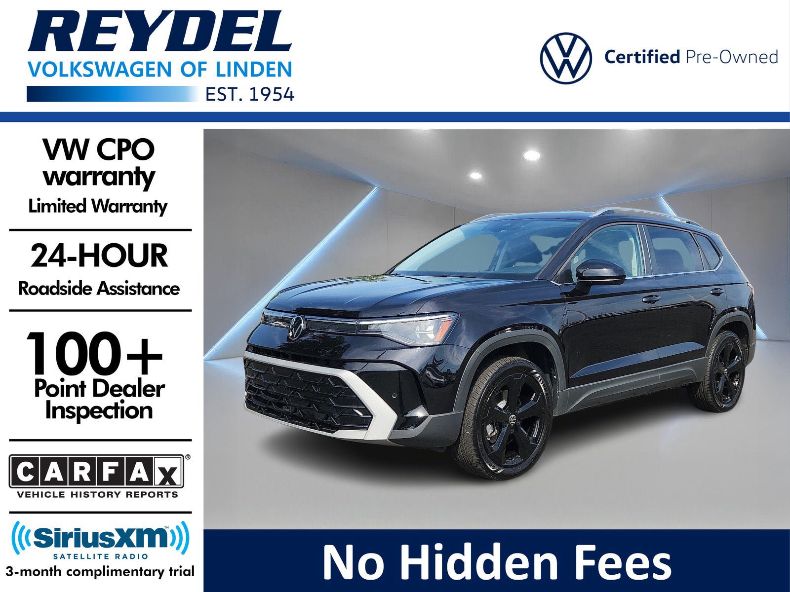 Certified 2025 Volkswagen Taos SEL w/ Black Wheel Plus Package AWD/4WD image 1