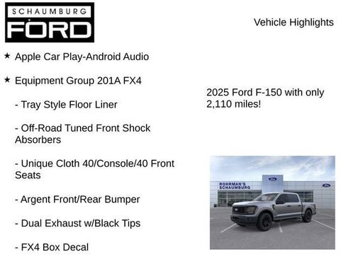 New 2025 Ford F150 STX w/ Equipment Group 201A FX4 AWD/4WD image 7