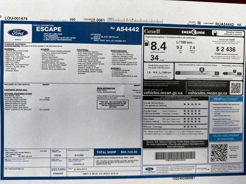 Used 2024 Ford Escape ST-Line AWD/4WD image 27