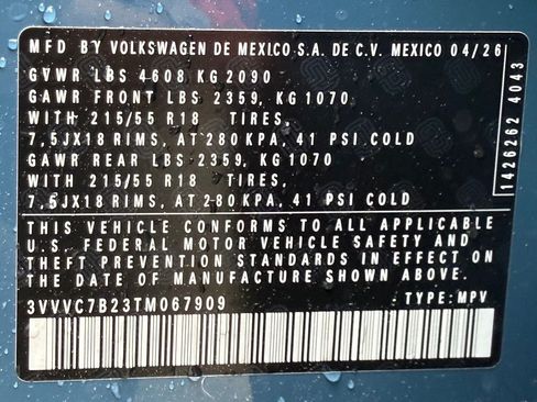 New 2026 Volkswagen Taos SE AWD/4WD image 48