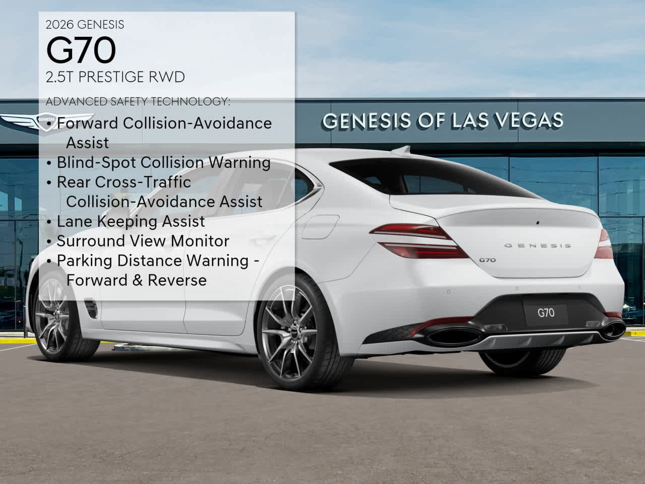New 2026 Genesis G70 2.5T Prestige RWD image 7