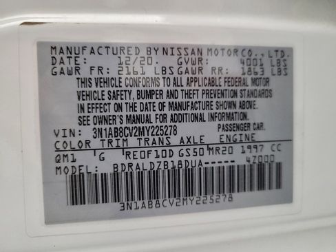 Used 2021 Nissan Sentra SV FWD image 33