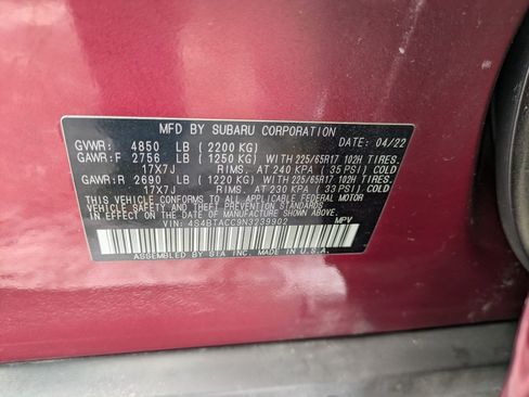 Used 2022 Subaru Outback Premium image 23