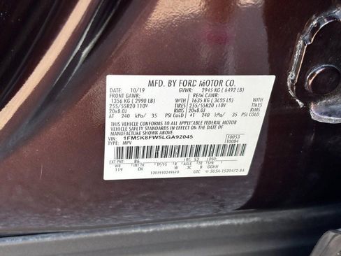 Used 2020 Ford Explorer Limited w/ Hybrid Equipment Group 310A AWD/4WD image 24