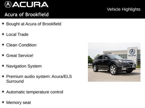 Used 2012 Acura MDX w/ Technology Package AWD/4WD image 4