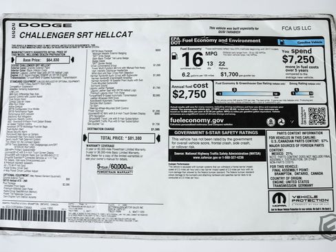 Used 2022 Dodge Challenger SRT Hellcat w/ Plus Package image 13