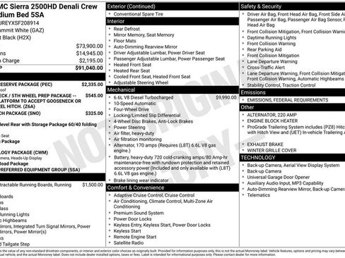 New 2025 GMC Sierra 2500 Denali w/ Denali Reserve Package image 49