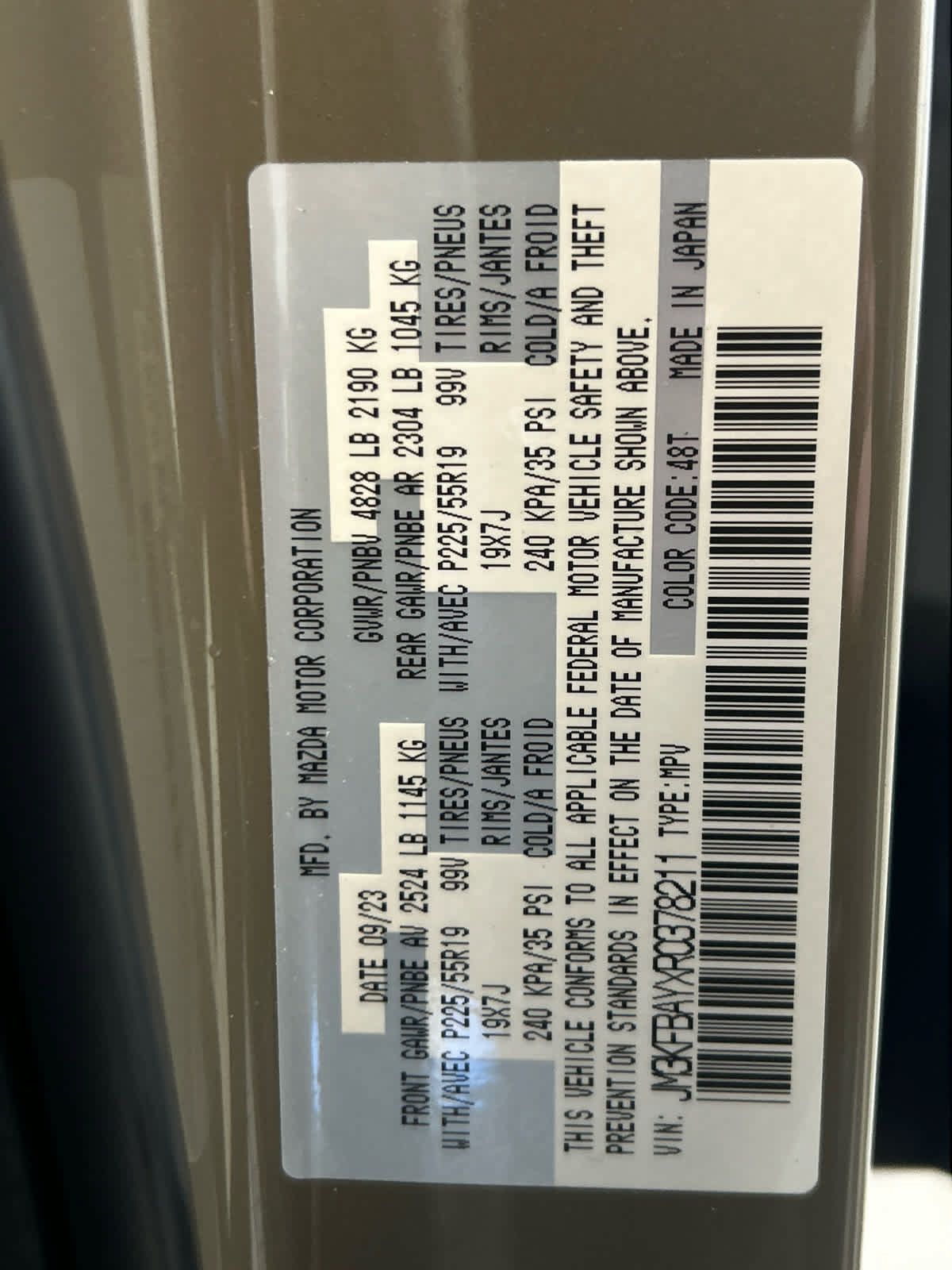 Certified 2024 MAZDA CX-5 Carbon Edition AWD/4WD image 27