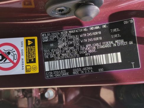 Certified 2019 Toyota Highlander XLE FWD image 15