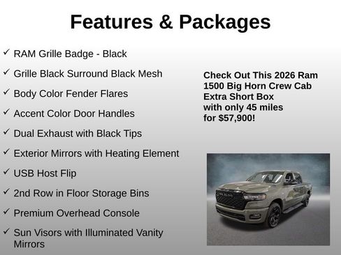 Used 2026 RAM 1500 Big Horn AWD/4WD image 21