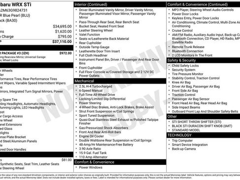 Used 2016 Subaru WRX STI w/ Popular Package #3 image 5