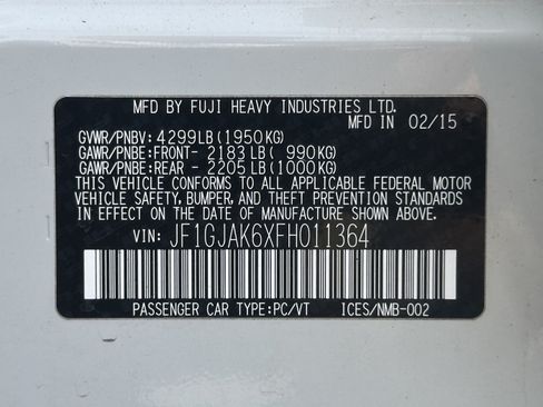 Used 2015 Subaru Impreza 2.0i Premium AWD/4WD image 22