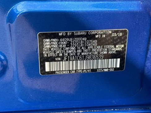 Used 2018 Subaru WRX Premium AWD/4WD image 17