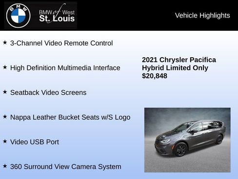 Used 2021 Chrysler Pacifica Limited w/ Uconnect Theater Family Group image 31
