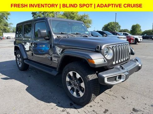 Used 2022 Jeep Wrangler Unlimited Sahara w/ LED Lighting Group AWD/4WD image 1
