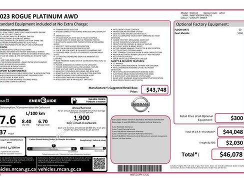 Used 2023 Nissan Rogue Platinum AWD/4WD image 36